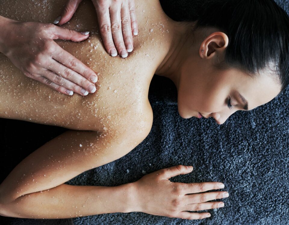 Exfoliating body massage